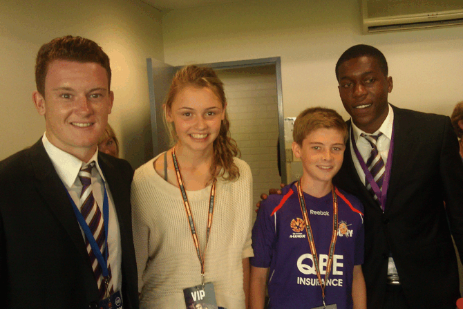 perth glory visit dynapumps executive suite